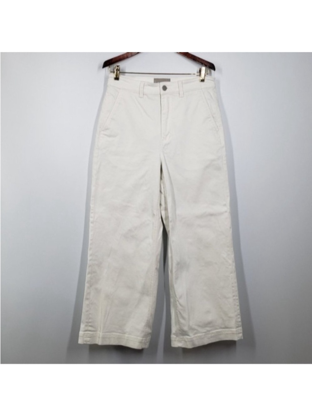 Everlane Cropped Wide Regular White Jean Size 8